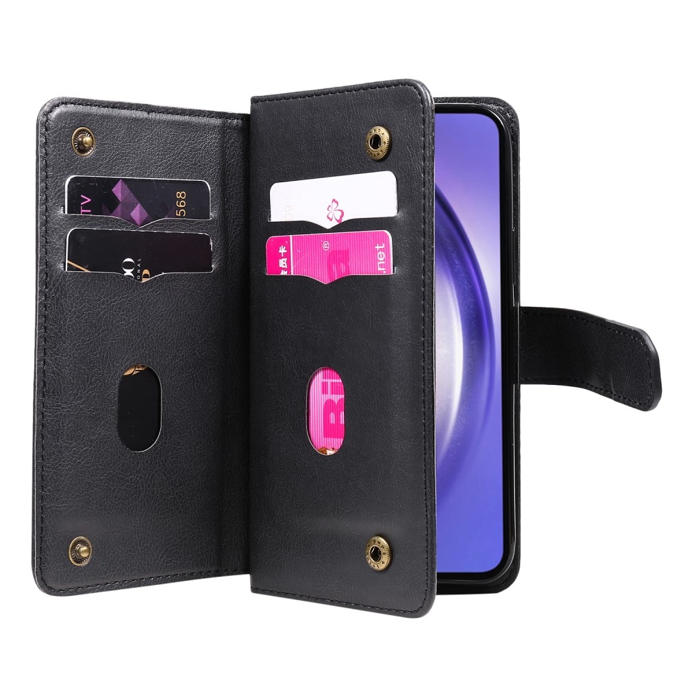 Cover portafoglio Multi-slot Samsung Galaxy A55, nero