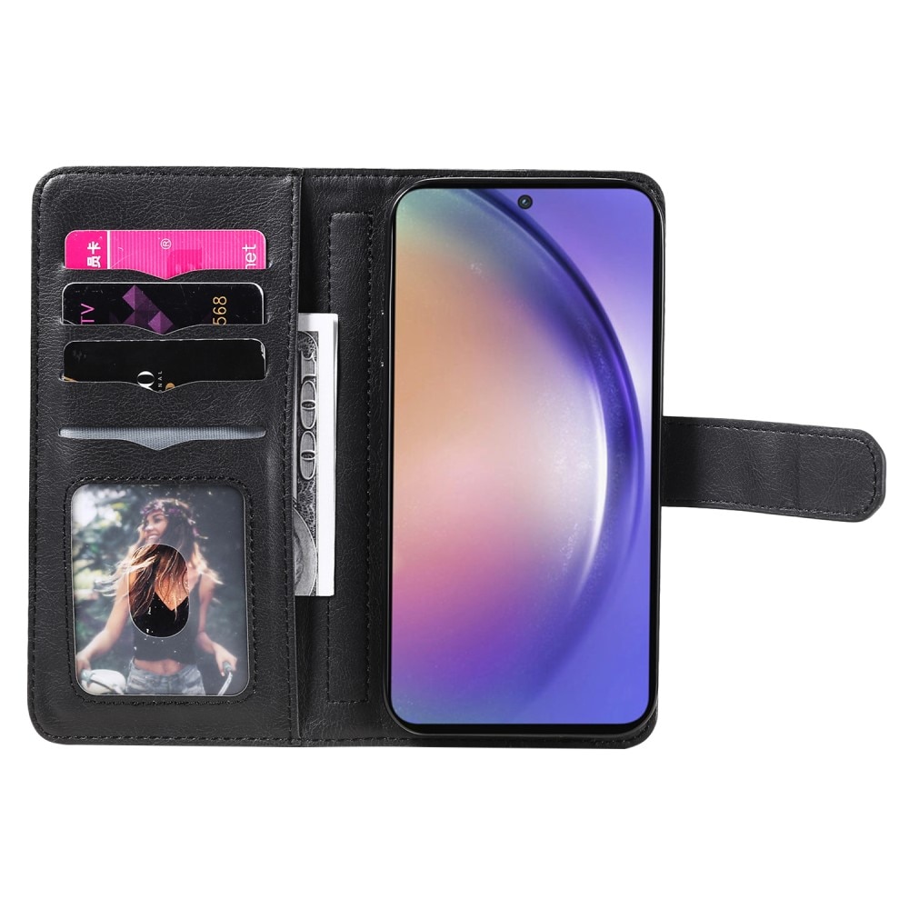 Cover portafoglio Multi-slot Samsung Galaxy A55, nero