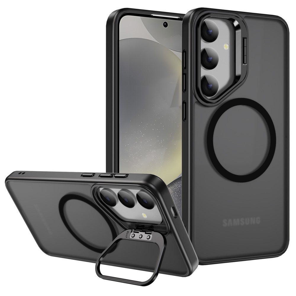 Cover ibrida Kickstand con MagSafe per Samsung Galaxy S24 Ultra, nero