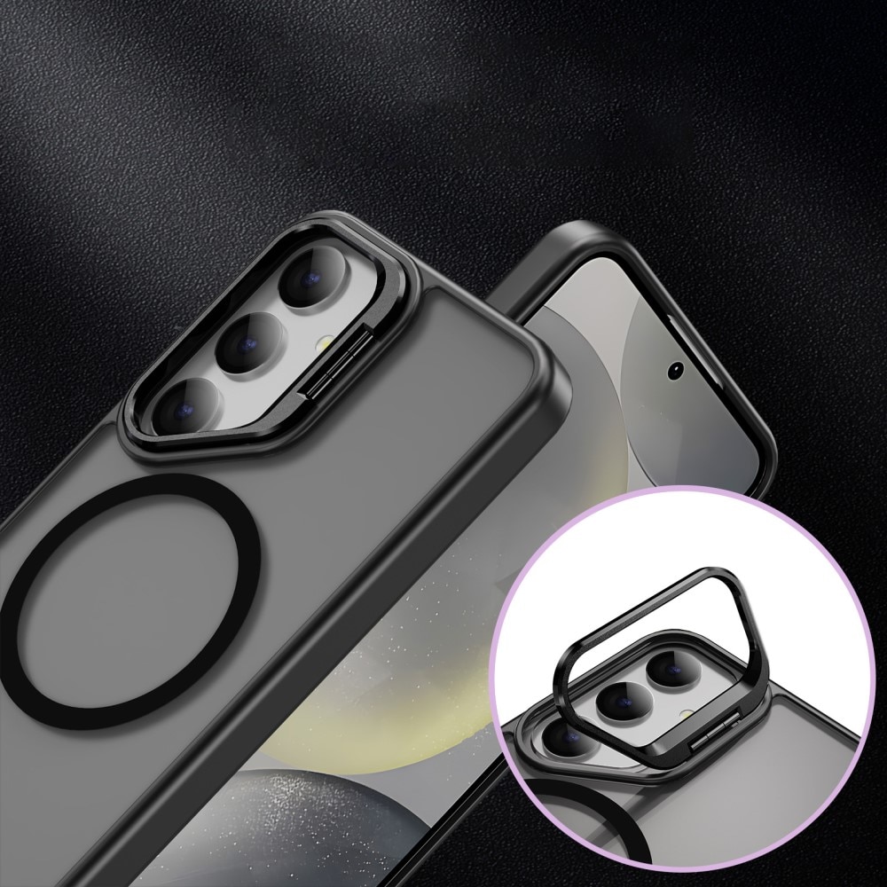 Cover ibrida Kickstand con MagSafe per Samsung Galaxy S24 Ultra, nero