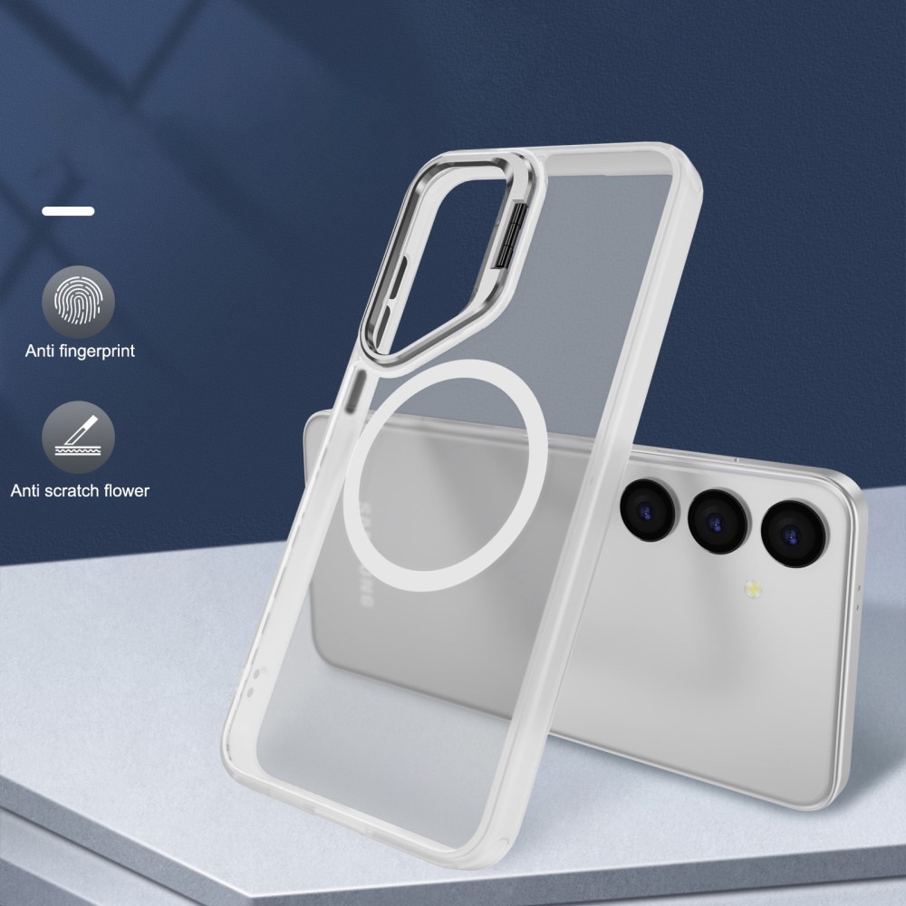 Cover ibride Kickstand con MagSafe Samsung Galaxy S24 Ultra trasparente