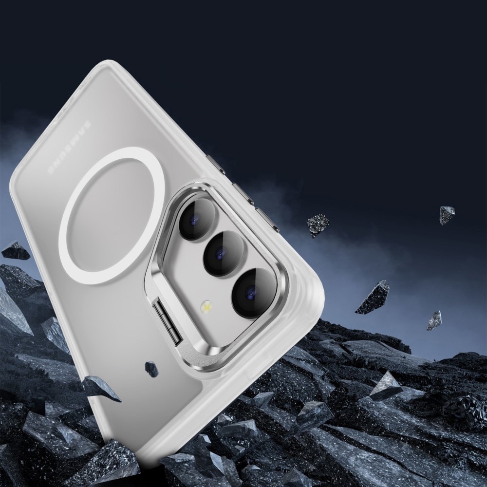 Cover ibride Kickstand con MagSafe Samsung Galaxy S24 Ultra trasparente