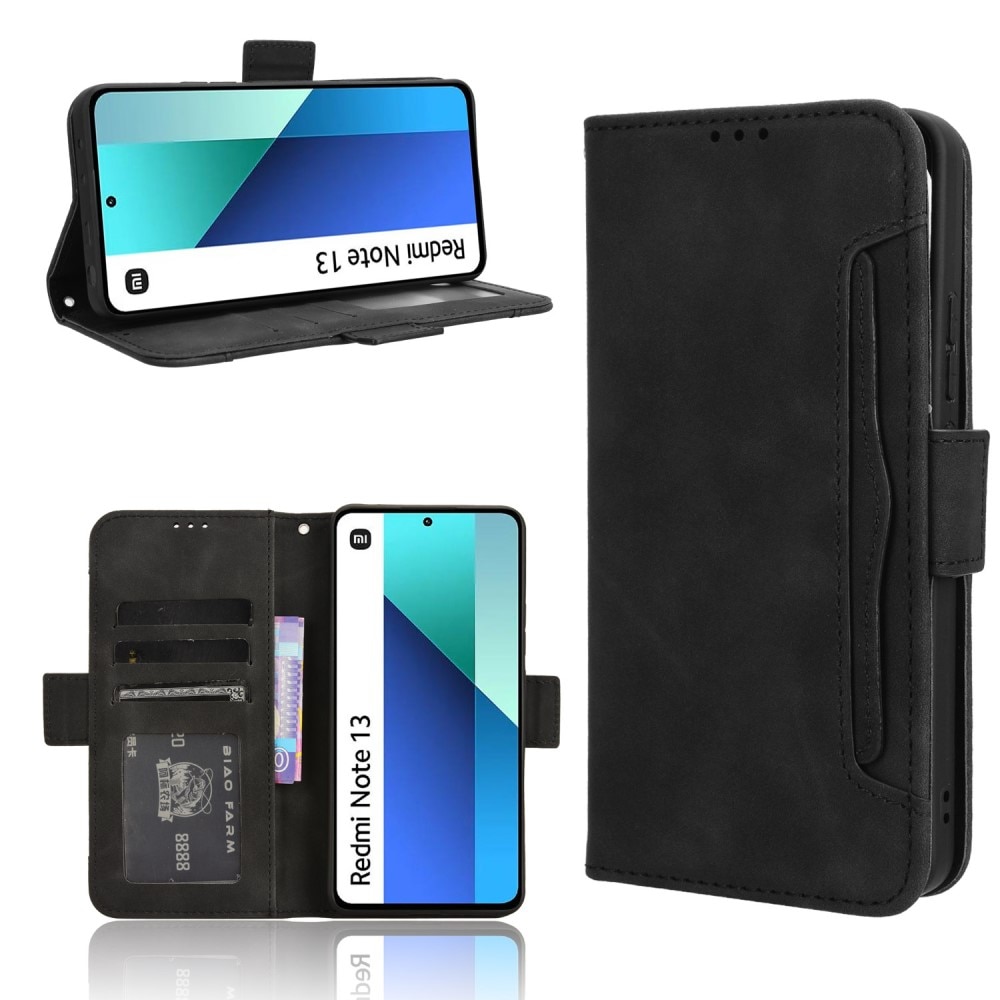 Cover portafoglio Multi Xiaomi Redmi Note 13 4G nero