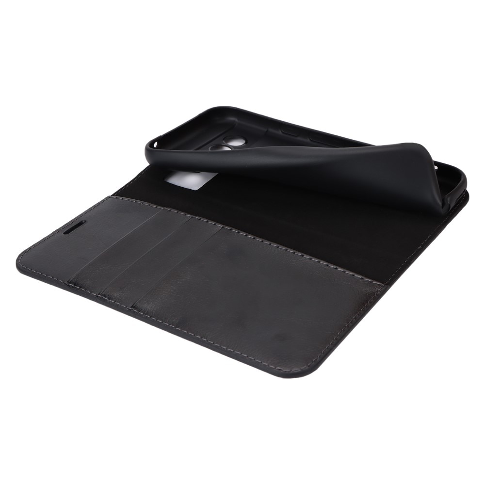 Cover Portafoglio in vera pelle Google Pixel 8a nero