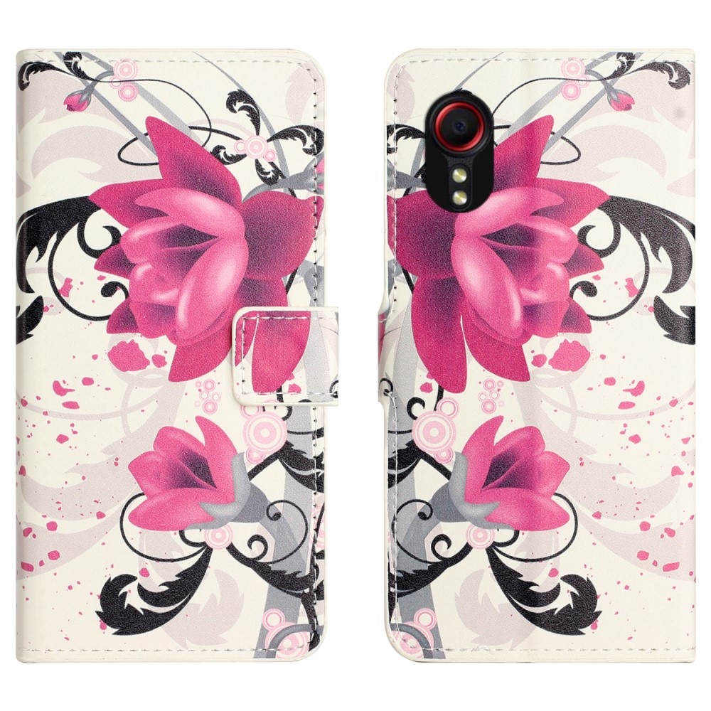 Custodie a portafoglio Samsung Galaxy Xcover 7 Flowers