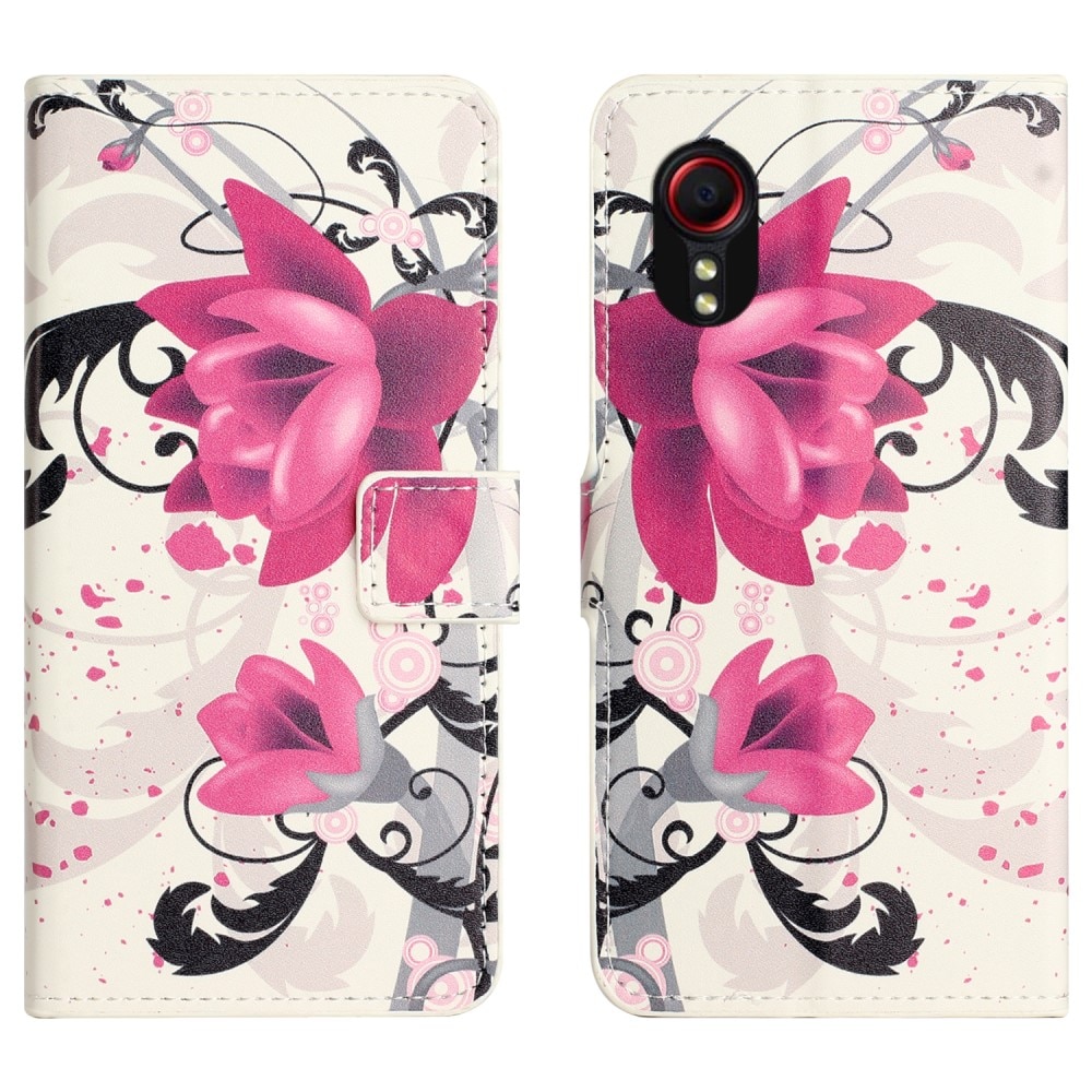 Custodie a portafoglio Samsung Galaxy Xcover 7 Flowers