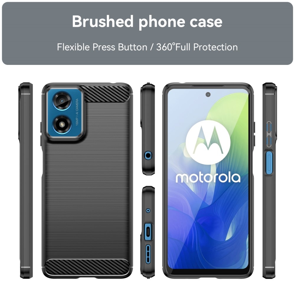 Cover TPU Brushed Motorola Moto G04 Black