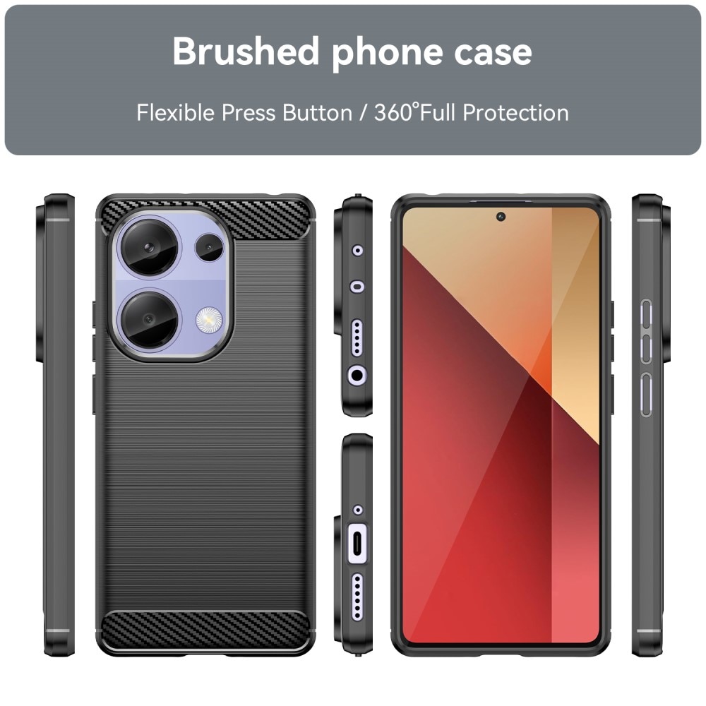 Cover TPU Brushed Xiaomi Redmi Note 13 Pro 4G Black