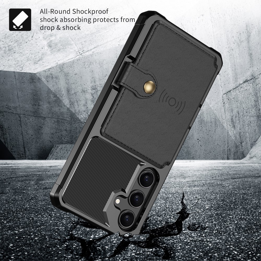 Cover con portacarte Tough Multi-slot Samsung Galaxy A35 nero