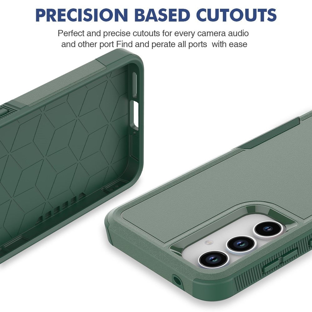 Cover ibride Off-road Samsung Galaxy A55, verde