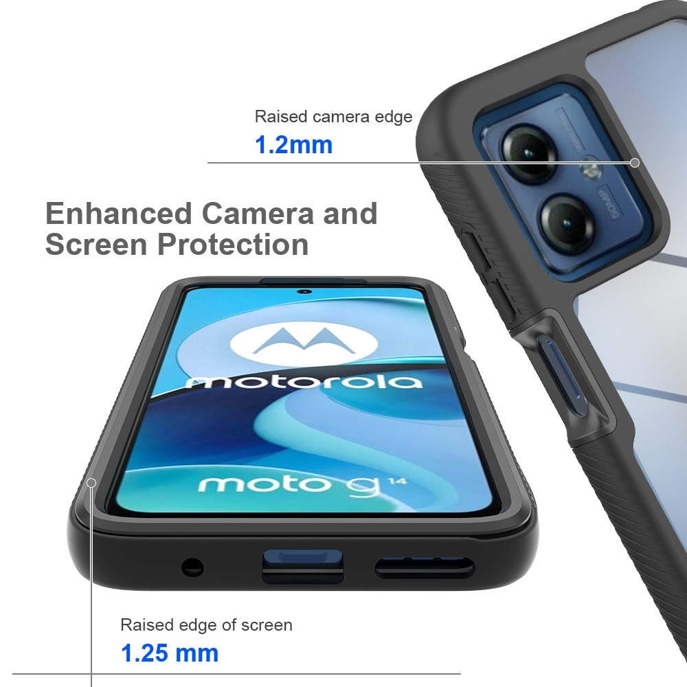 Cover Full Protection Motorola Moto G54 nero