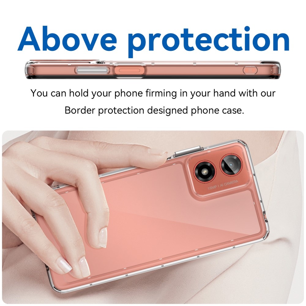 Cover Ibrido Crystal Hybrid Motorola Moto G24 trasparente