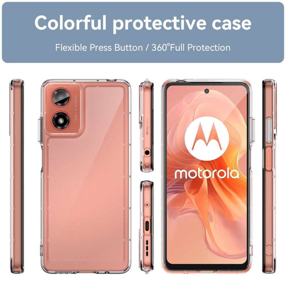 Cover Ibrido Crystal Hybrid Motorola Moto G24 trasparente