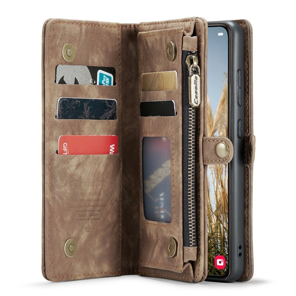 Cover portafoglio Multi-Slot Samsung Galaxy S24 marrone