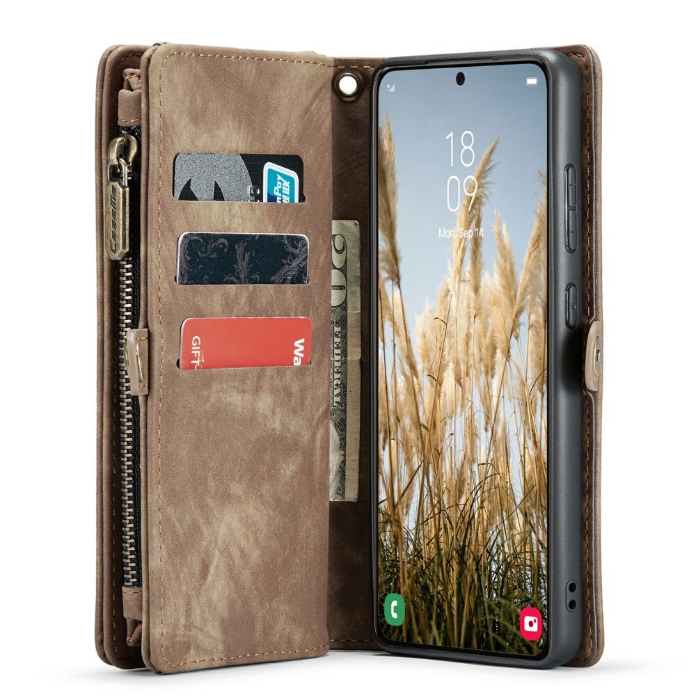 Cover portafoglio Multi-Slot Samsung Galaxy S24 marrone