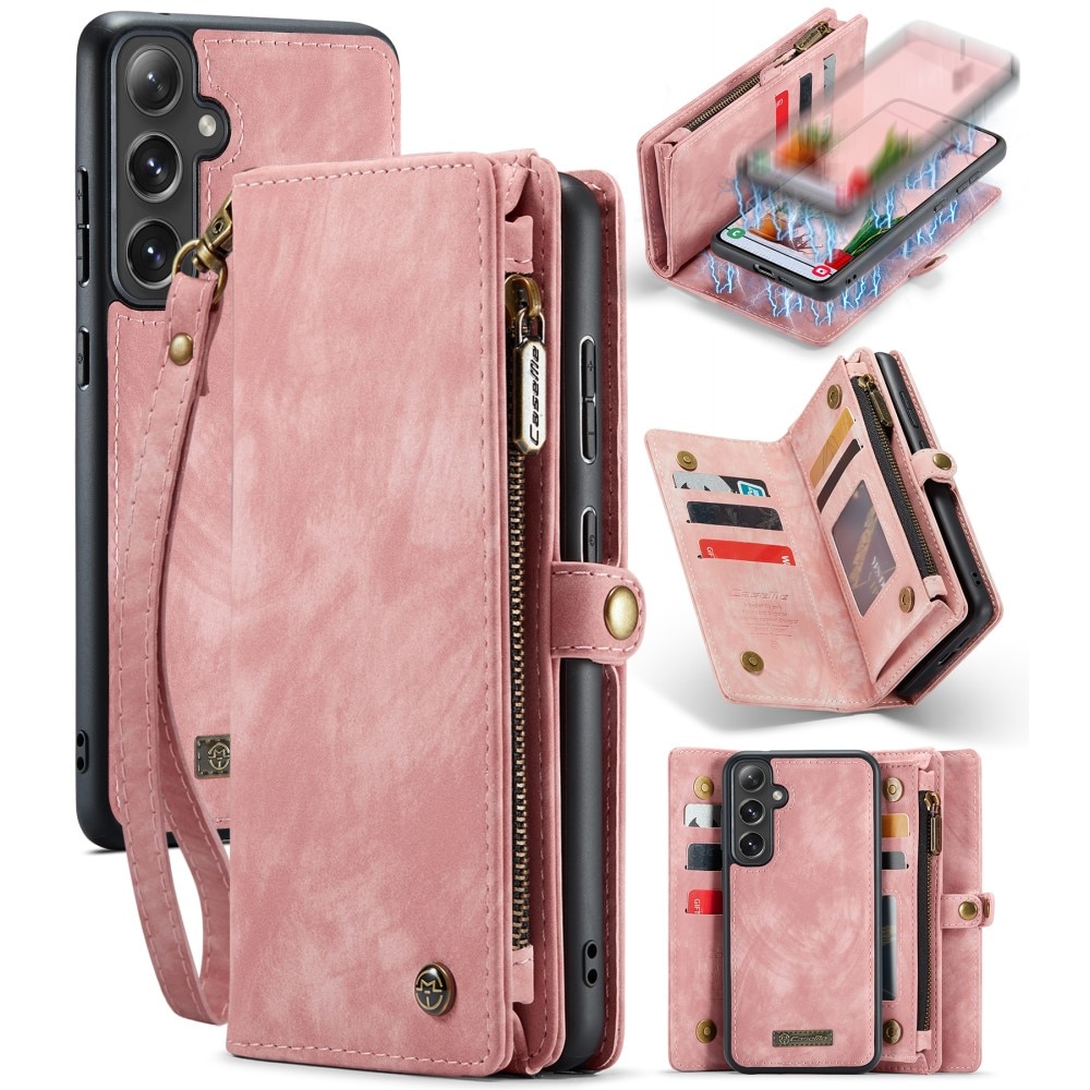 Cover portafoglio Multi-Slot Samsung Galaxy S24 rosa