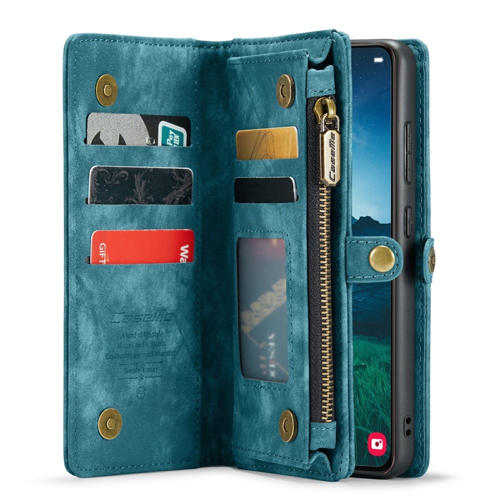 Cover portafoglio Multi-Slot Samsung Galaxy S24 blu