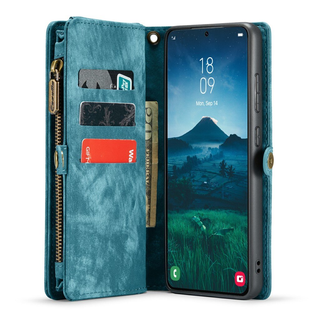 Cover portafoglio Multi-Slot Samsung Galaxy S24 blu