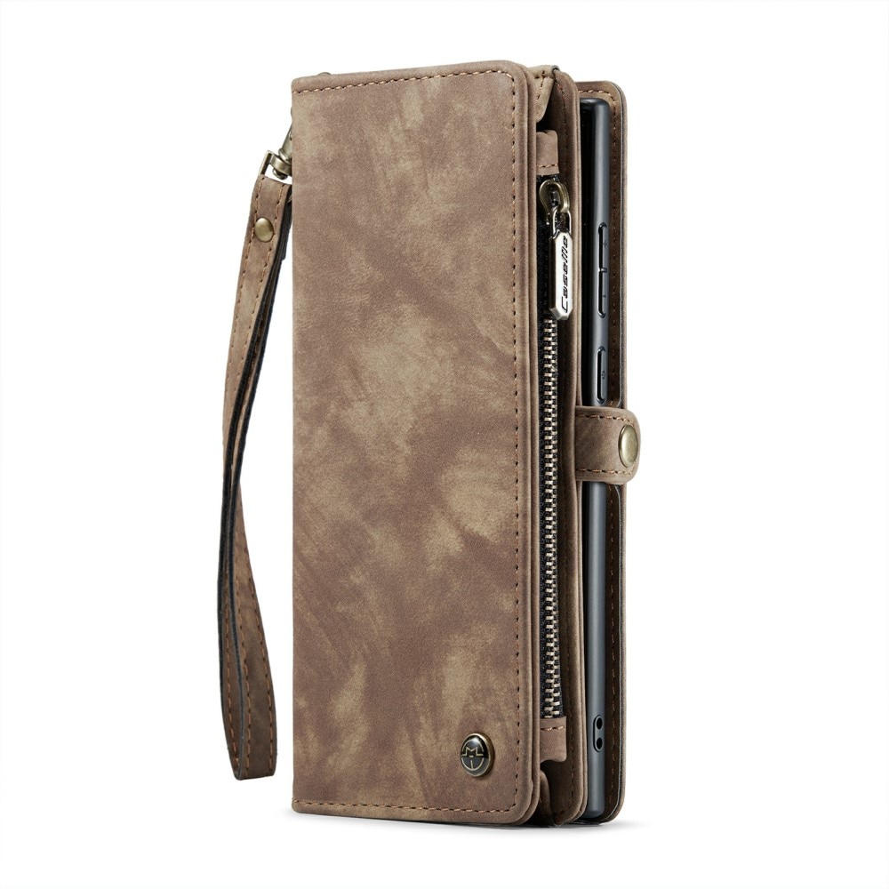 Cover portafoglio Multi-Slot Samsung Galaxy S24 Ultra marrone