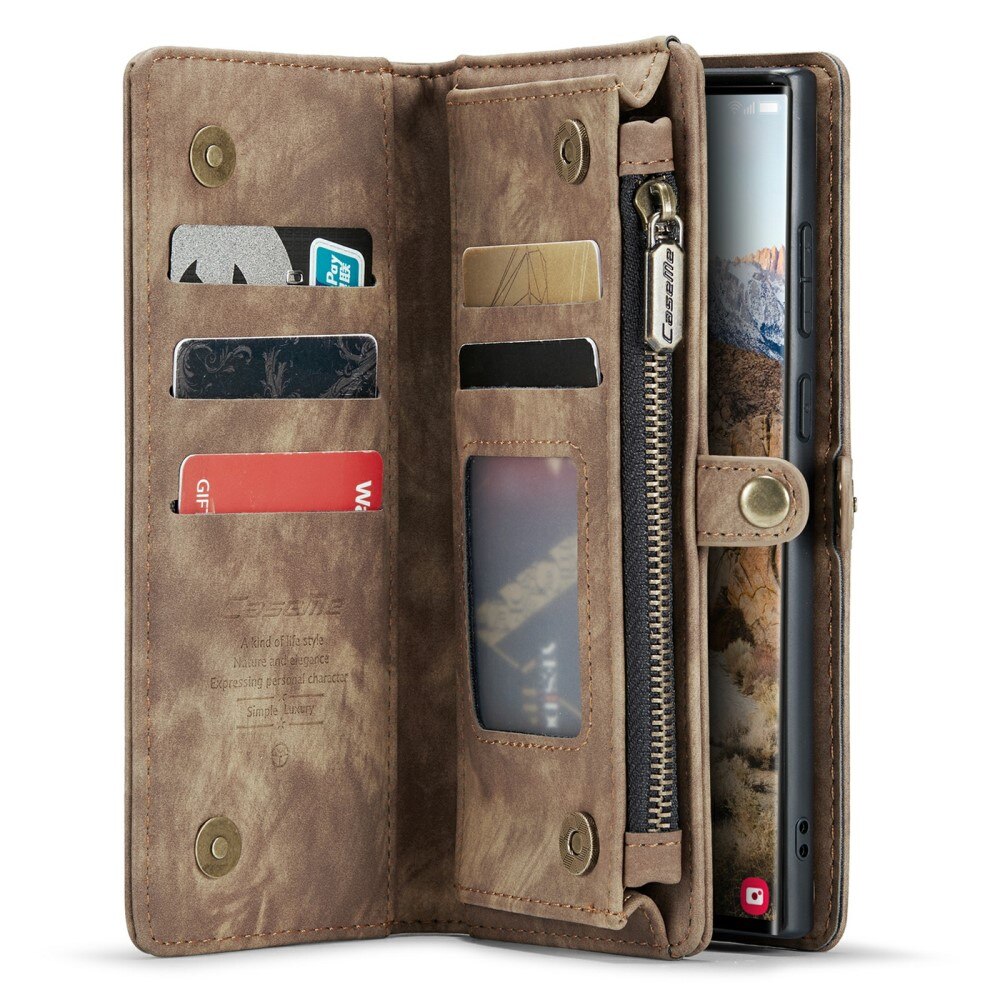 Cover portafoglio Multi-Slot Samsung Galaxy S24 Ultra marrone