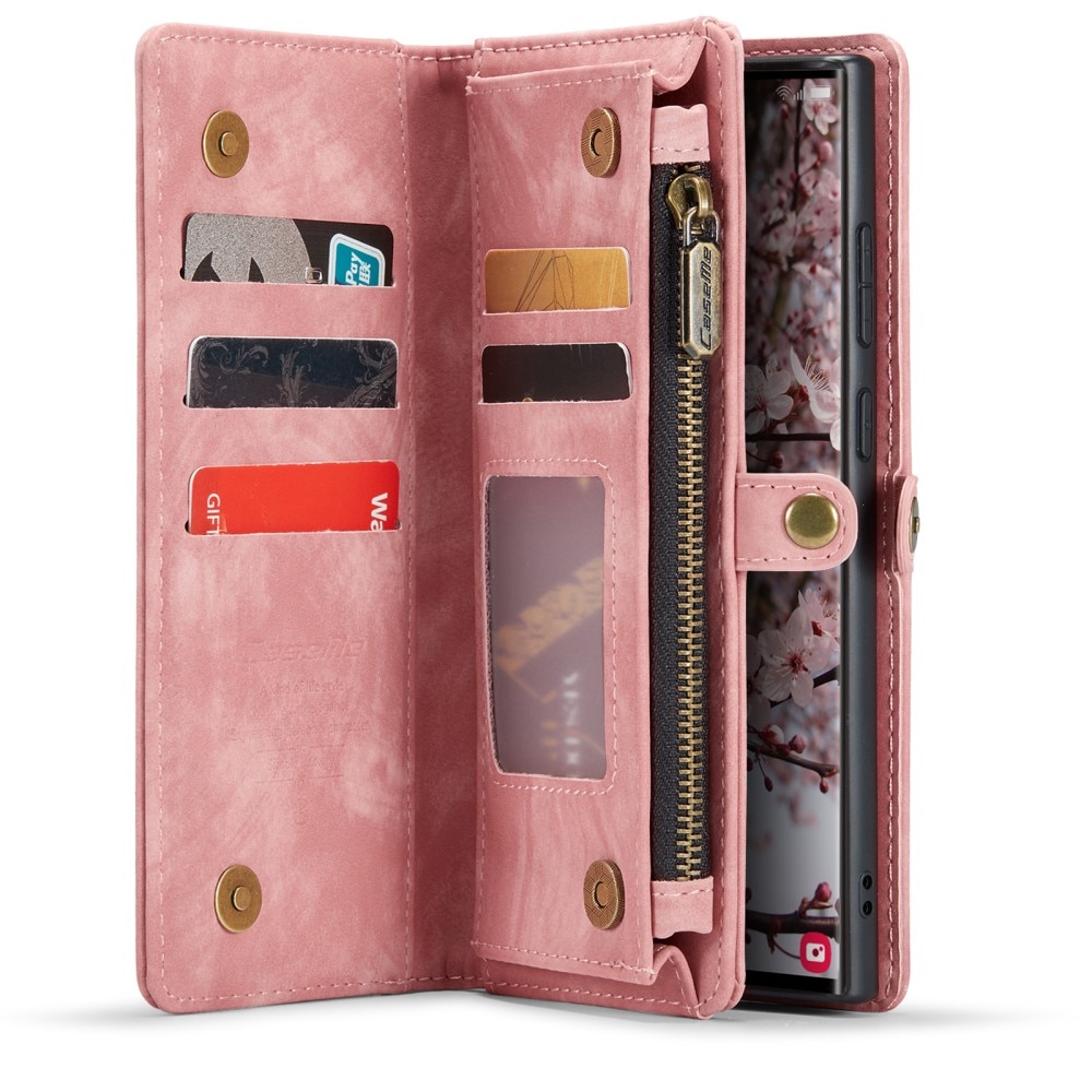 Cover portafoglio Multi-Slot Samsung Galaxy S24 Ultra rosa