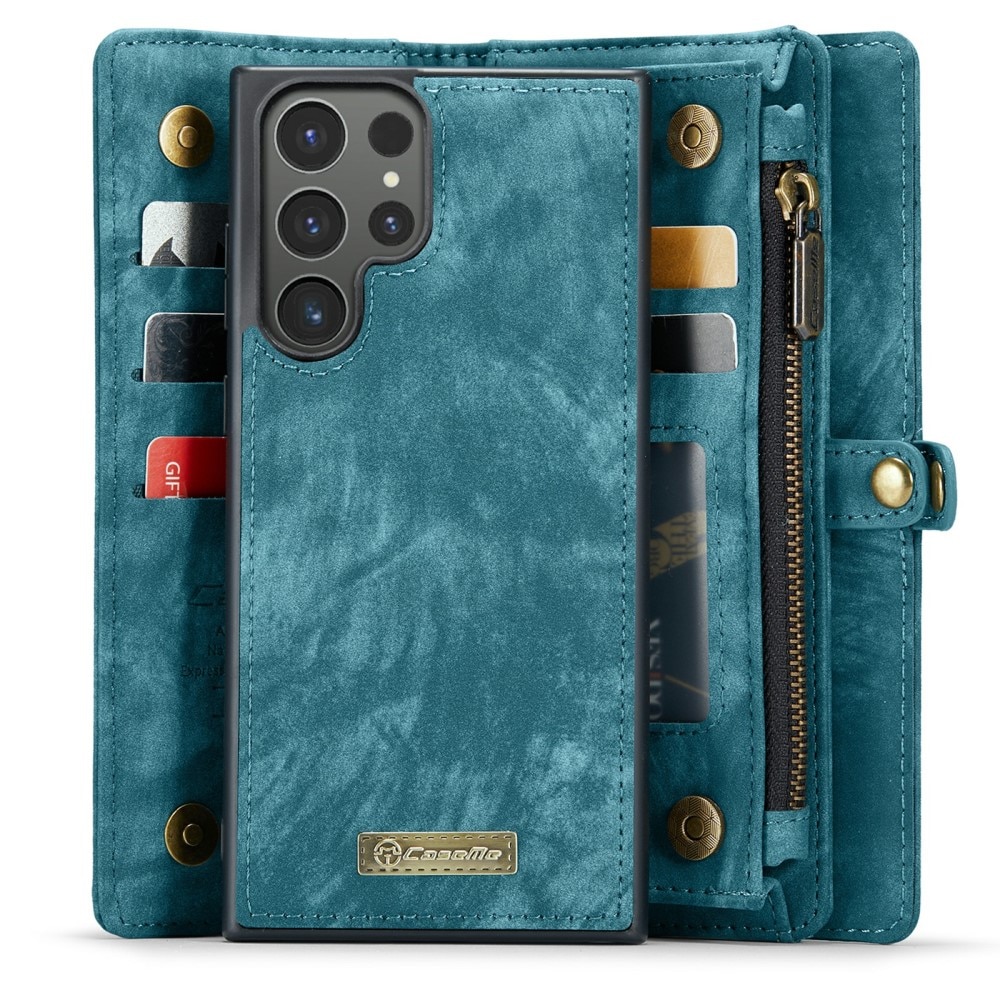 Cover portafoglio Multi-Slot Samsung Galaxy S24 Ultra blu