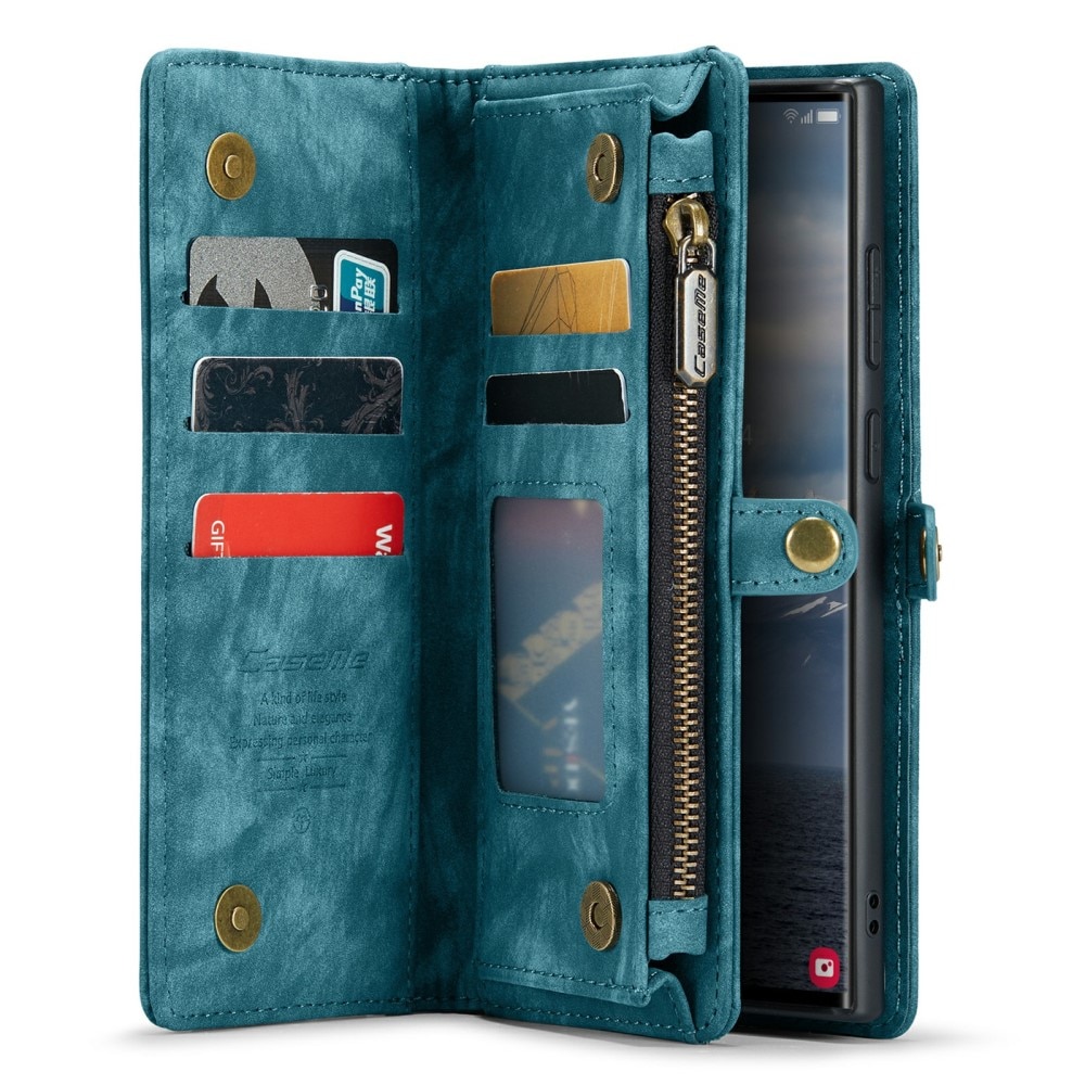 Cover portafoglio Multi-Slot Samsung Galaxy S24 Ultra blu