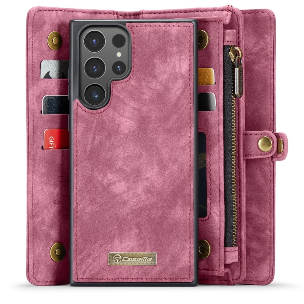 Cover portafoglio Multi-Slot Samsung Galaxy S24 Ultra rosso