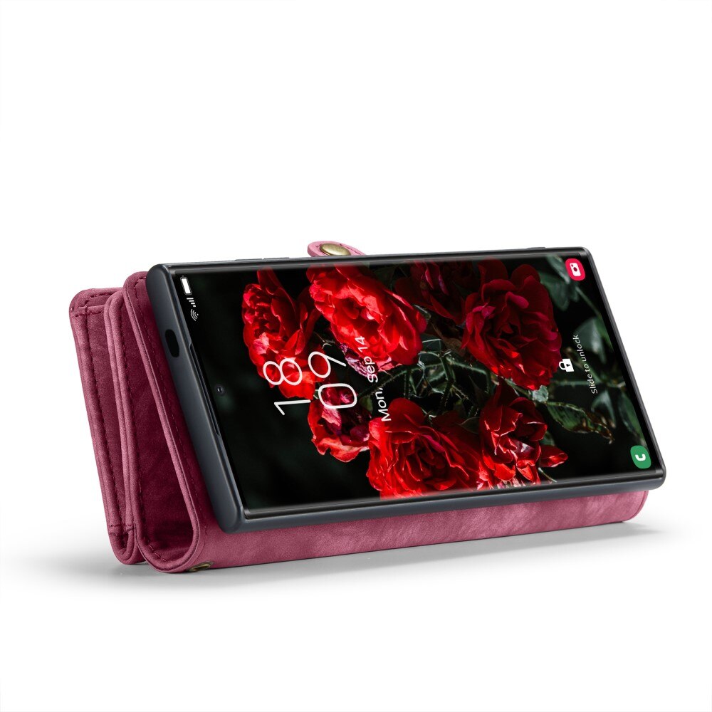 Cover portafoglio Multi-Slot Samsung Galaxy S24 Ultra rosso