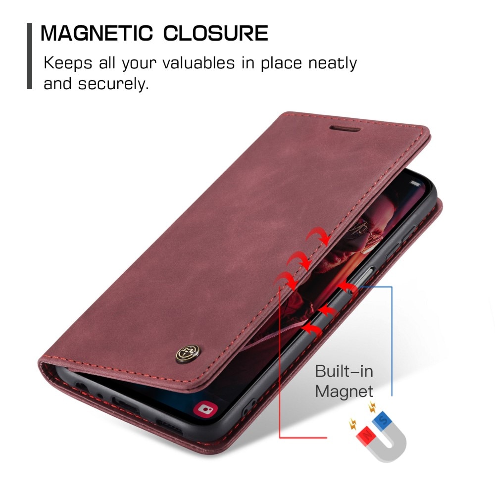 Custodie a portafoglio sottili Samsung Galaxy A15 rouge