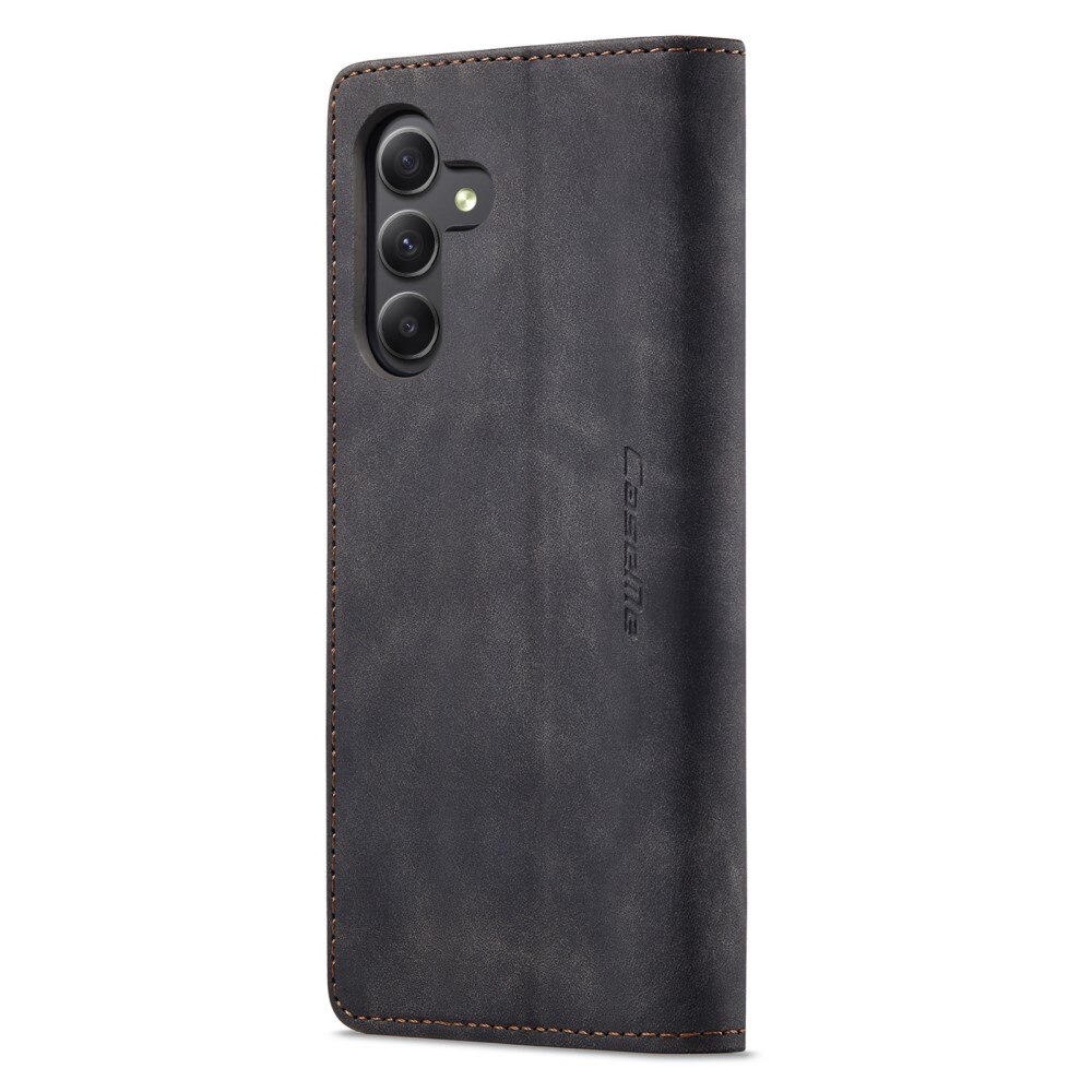Custodie a portafoglio sottili Samsung Galaxy A15 Nero