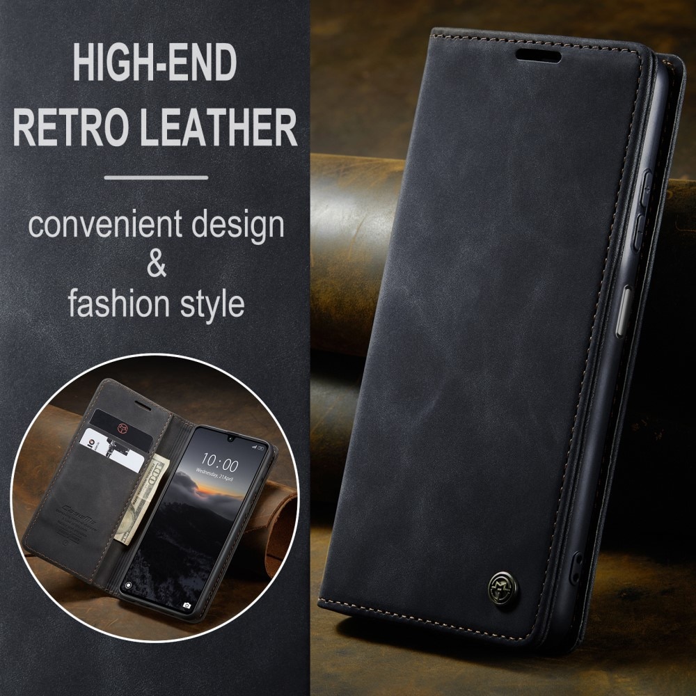 Custodie a portafoglio sottili Xiaomi Redmi 13C nero