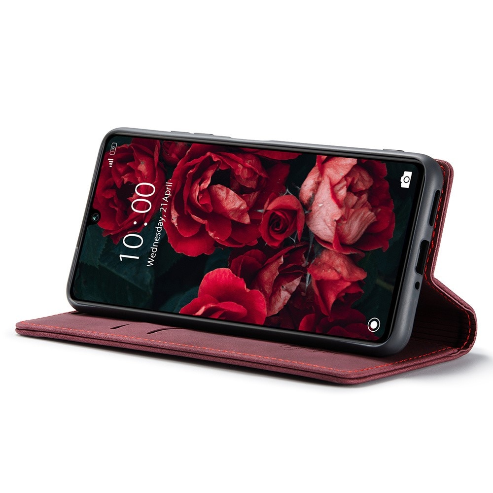 Custodie a portafoglio sottili Xiaomi Redmi 13C rosso