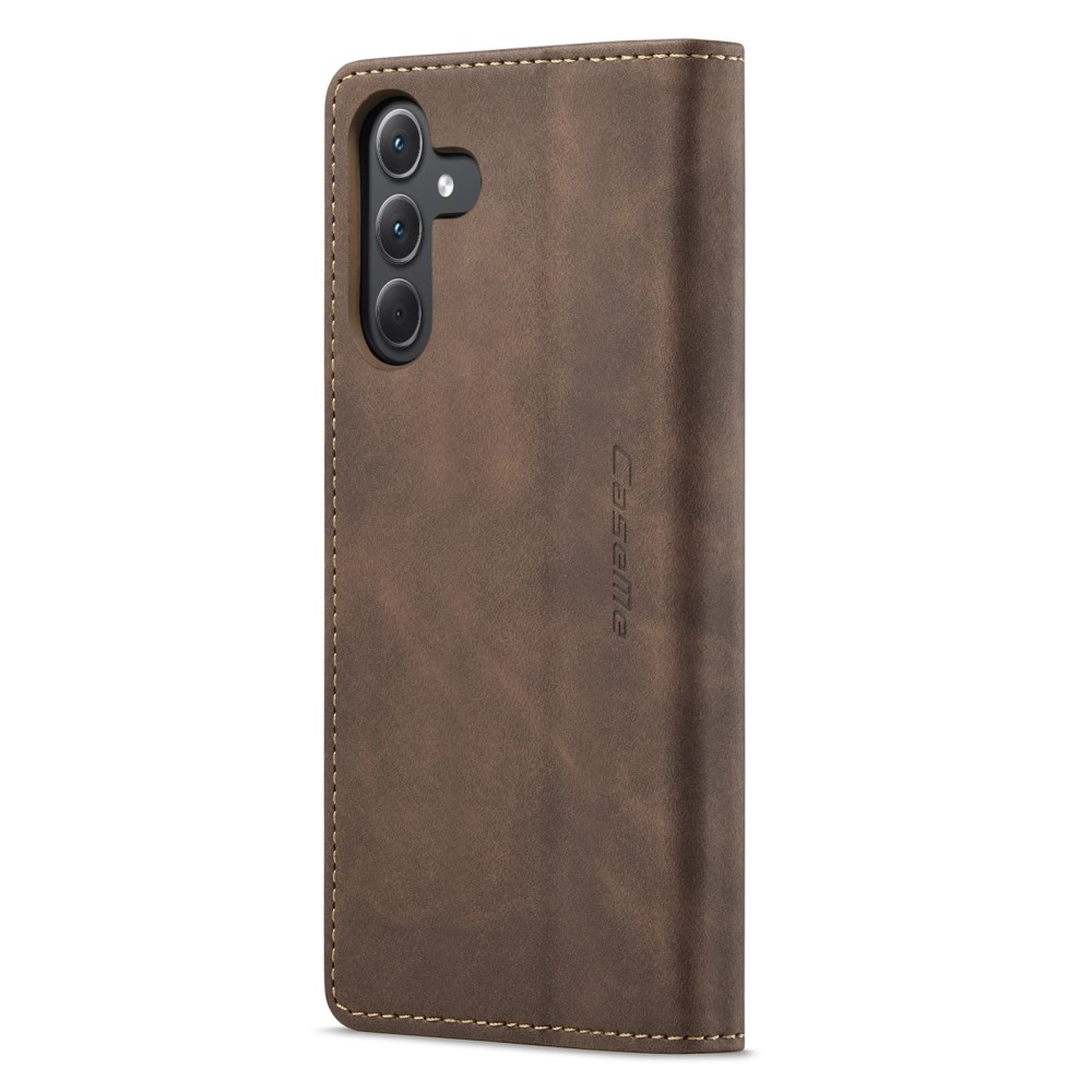 Custodie a portafoglio sottili Samsung Galaxy A35 Marrone