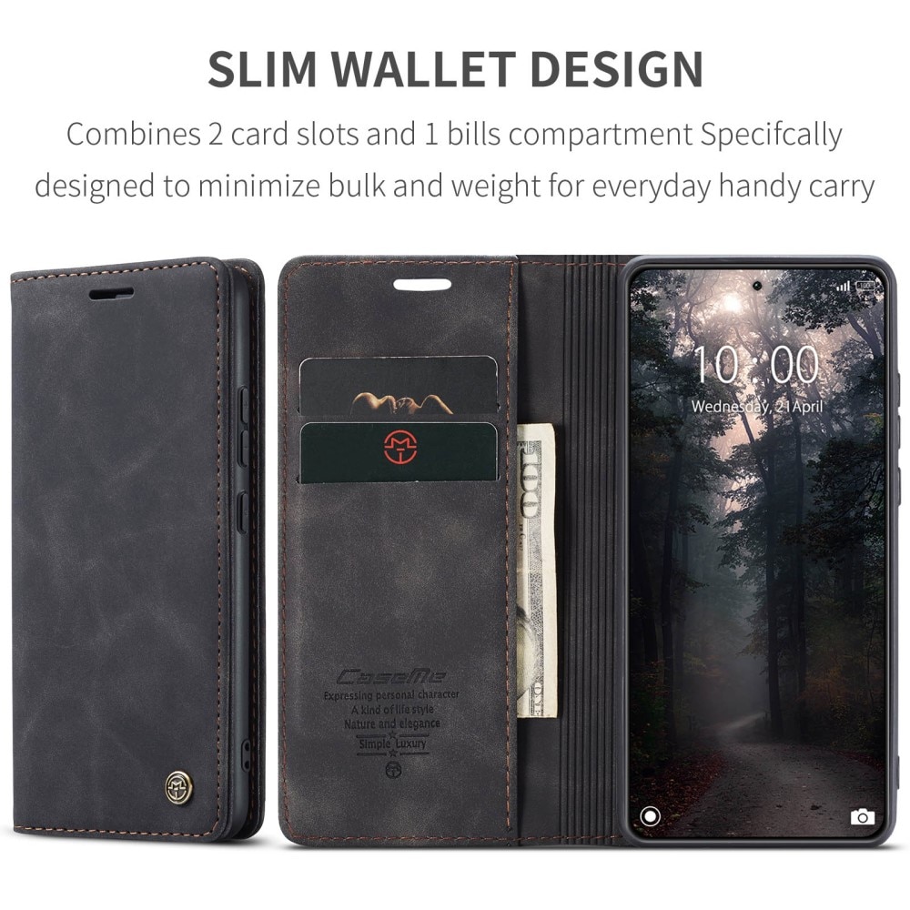 Custodie a portafoglio sottili Xiaomi 14 nero