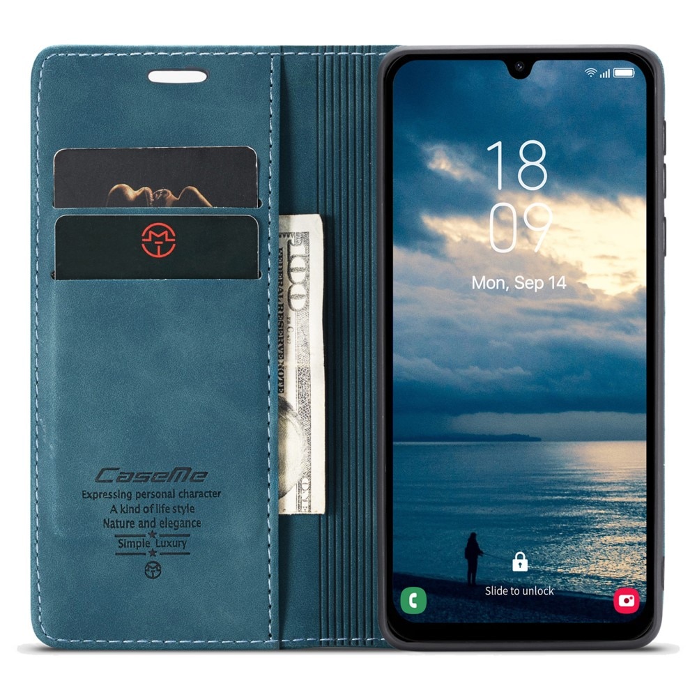 Custodie a portafoglio sottili Samsung Galaxy A25 Blu
