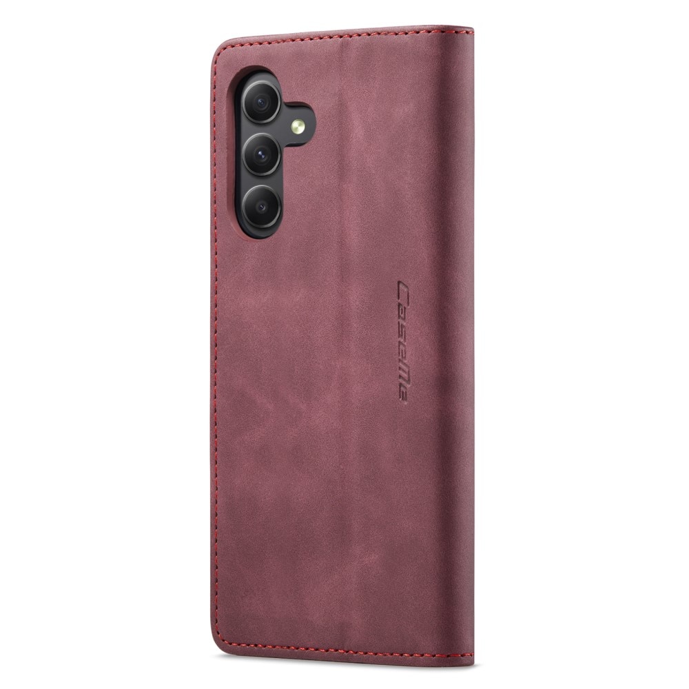 Custodie a portafoglio sottili Samsung Galaxy A25 rosso