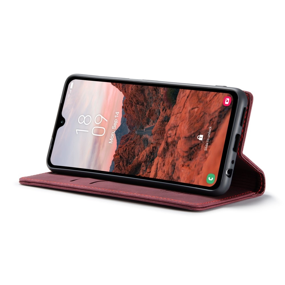 Custodie a portafoglio sottili Samsung Galaxy A05s rosso