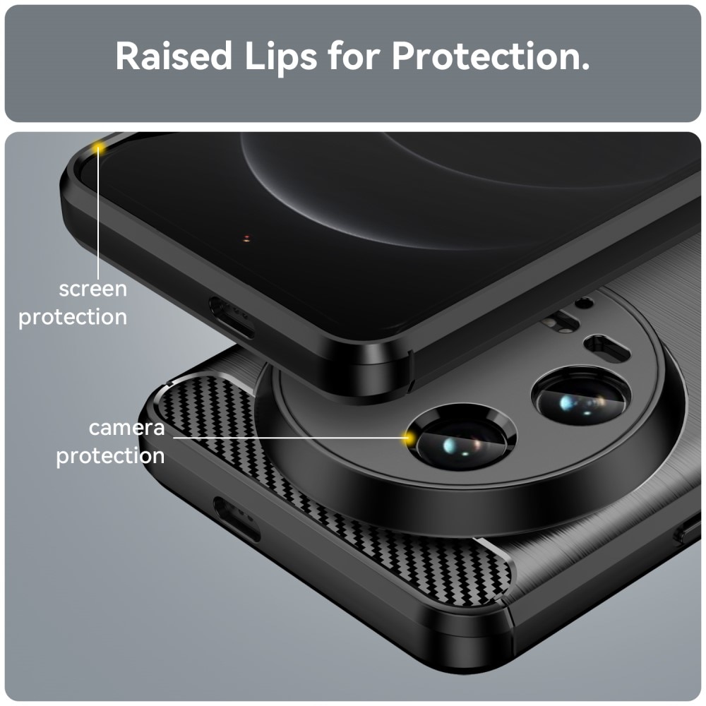 Cover TPU Brushed Xiaomi 14 Ultra Black