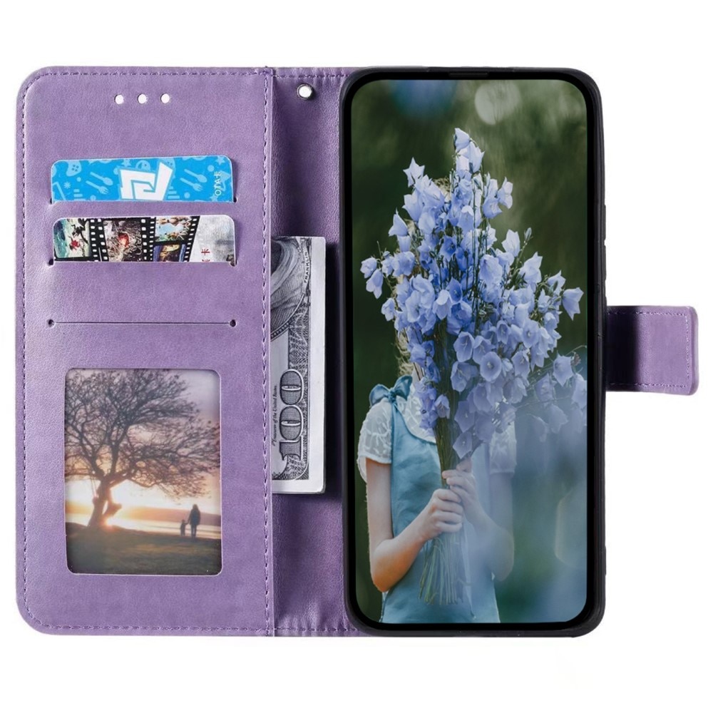 Custodia in pelle Mandala Sony Xperia 10 VI viola