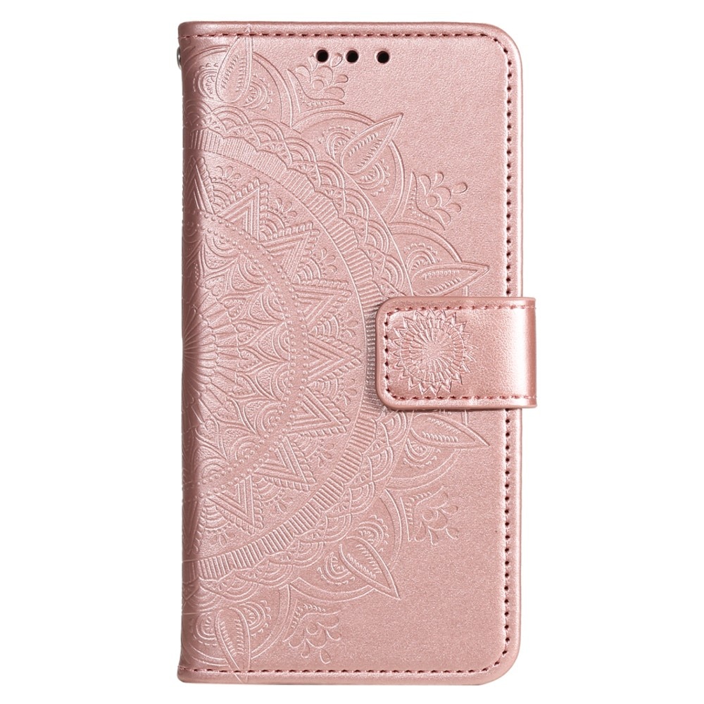 Custodia in pelle Mandala Sony Xperia 10 VI oro rosa