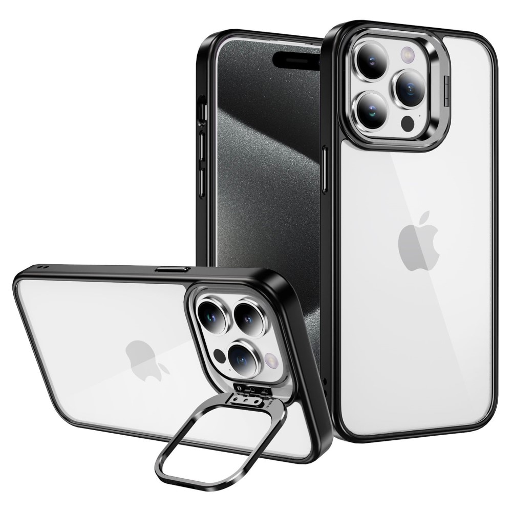 Cover ibride Kickstand fotocamera iPhone 12 nero
