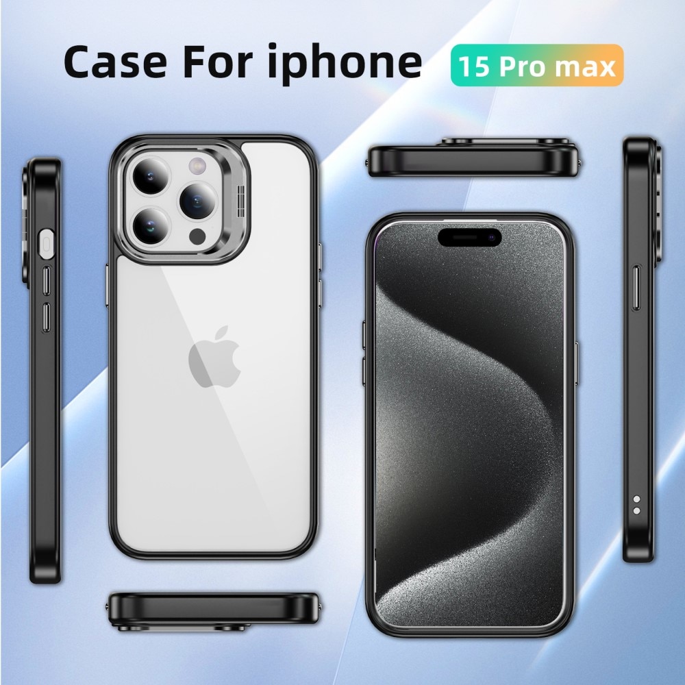 Cover ibride Kickstand fotocamera iPhone 12 nero