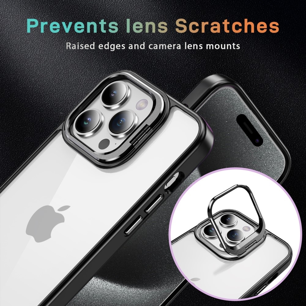 Cover ibride Kickstand fotocamera iPhone 12 nero