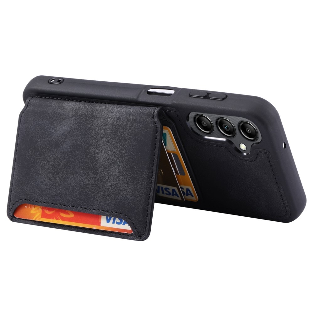 Cover con portacarte Multi-slot anti-RFID Samsung Galaxy A35 nero