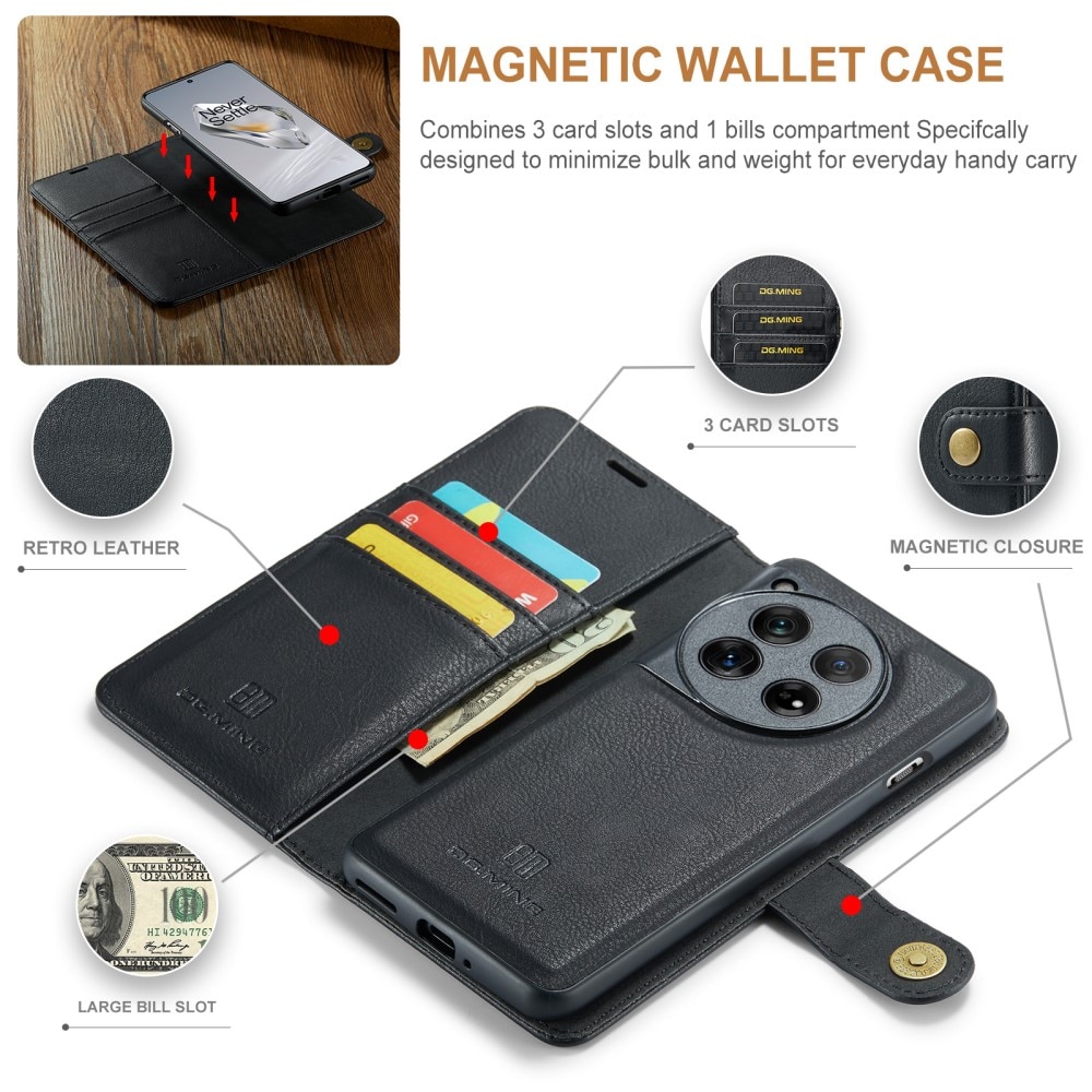 Cover portafoglio Magnet Wallet OnePlus 12 Black