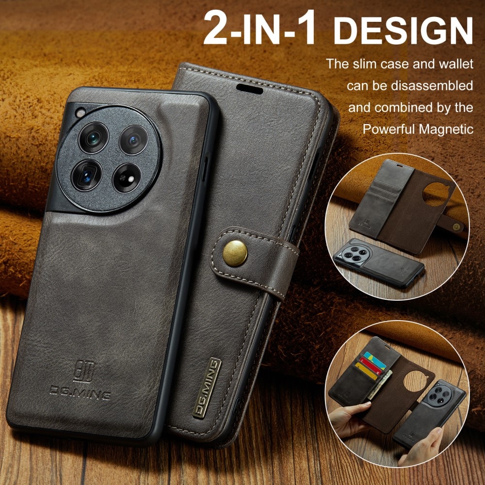 Cover portafoglio Magnet Wallet OnePlus 12 Brown