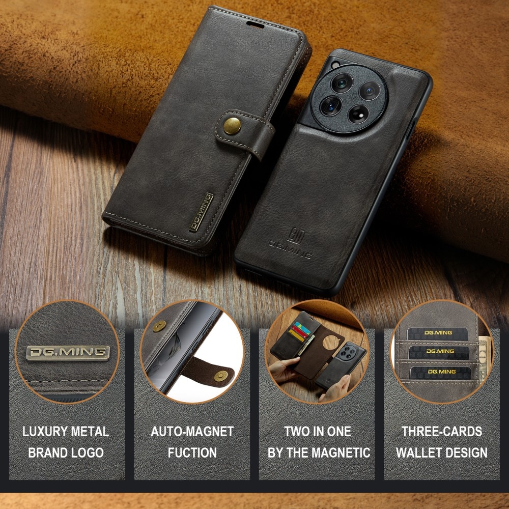 Cover portafoglio Magnet Wallet OnePlus 12 Brown