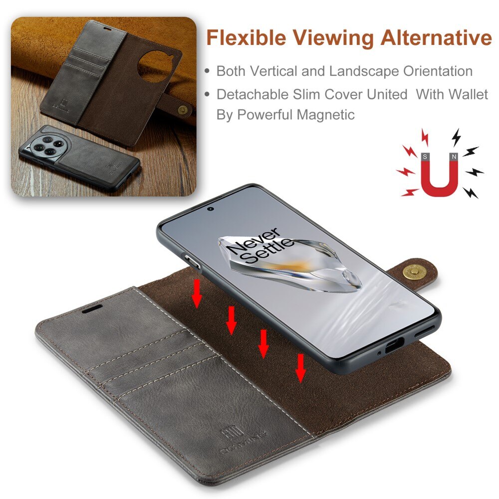 Cover portafoglio Magnet Wallet OnePlus 12 Brown