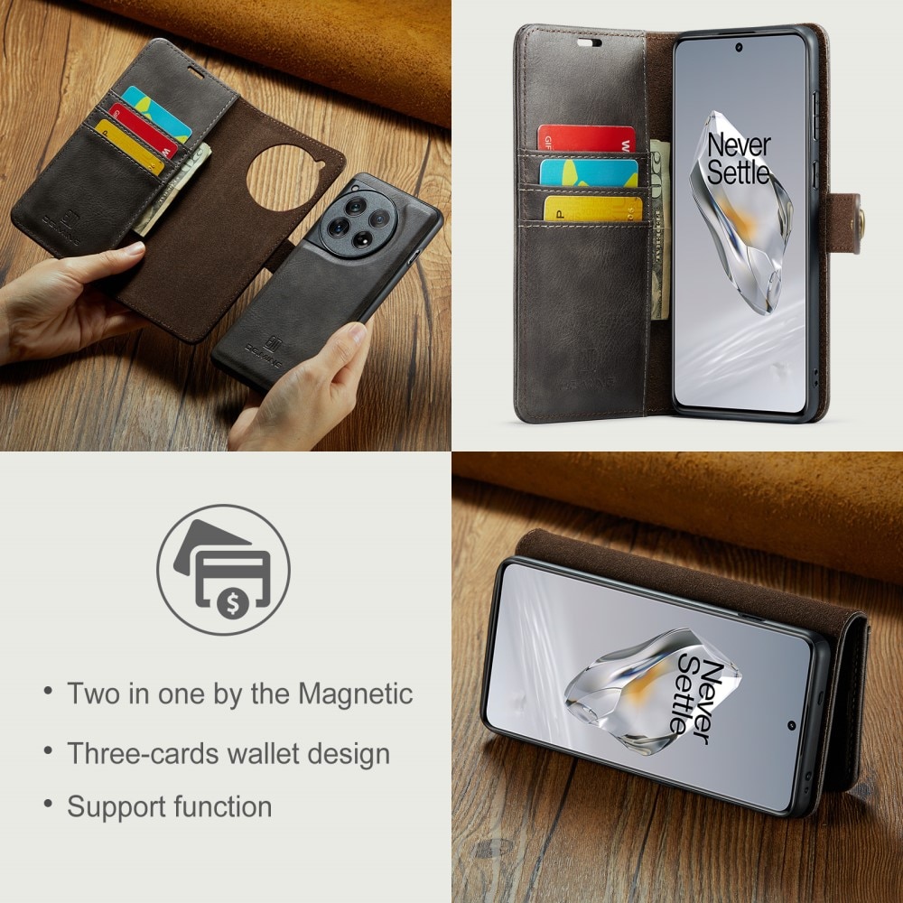 Cover portafoglio Magnet Wallet OnePlus 12 Brown